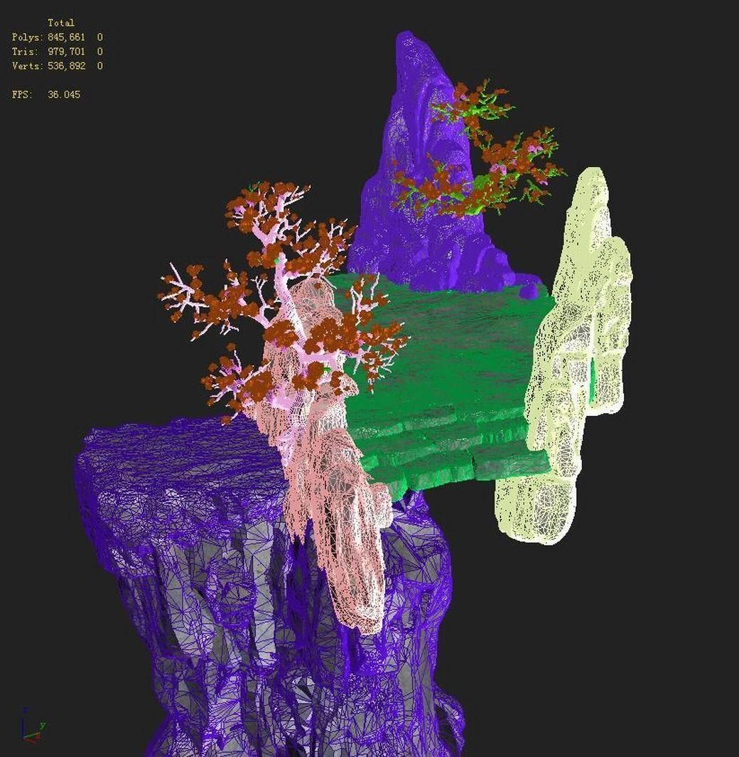 Peach Blossom Island - Surface 02 3D model_4