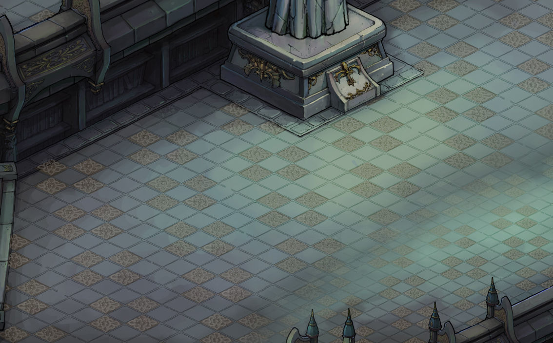 Library - entrance hall floor 01 3D model_4