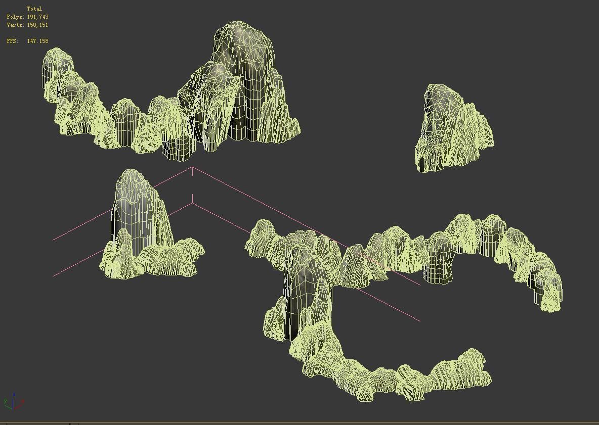 Journey to the West - Putuo Stone 01 3D model_2