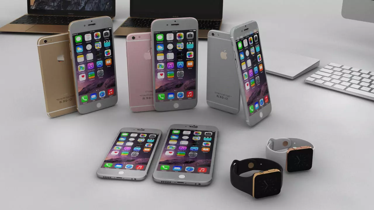 Apple set imac desktop 3D model_0