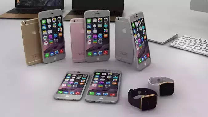 Apple set imac desktop