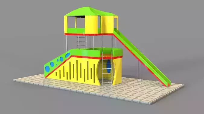 Playground play structure 3D model