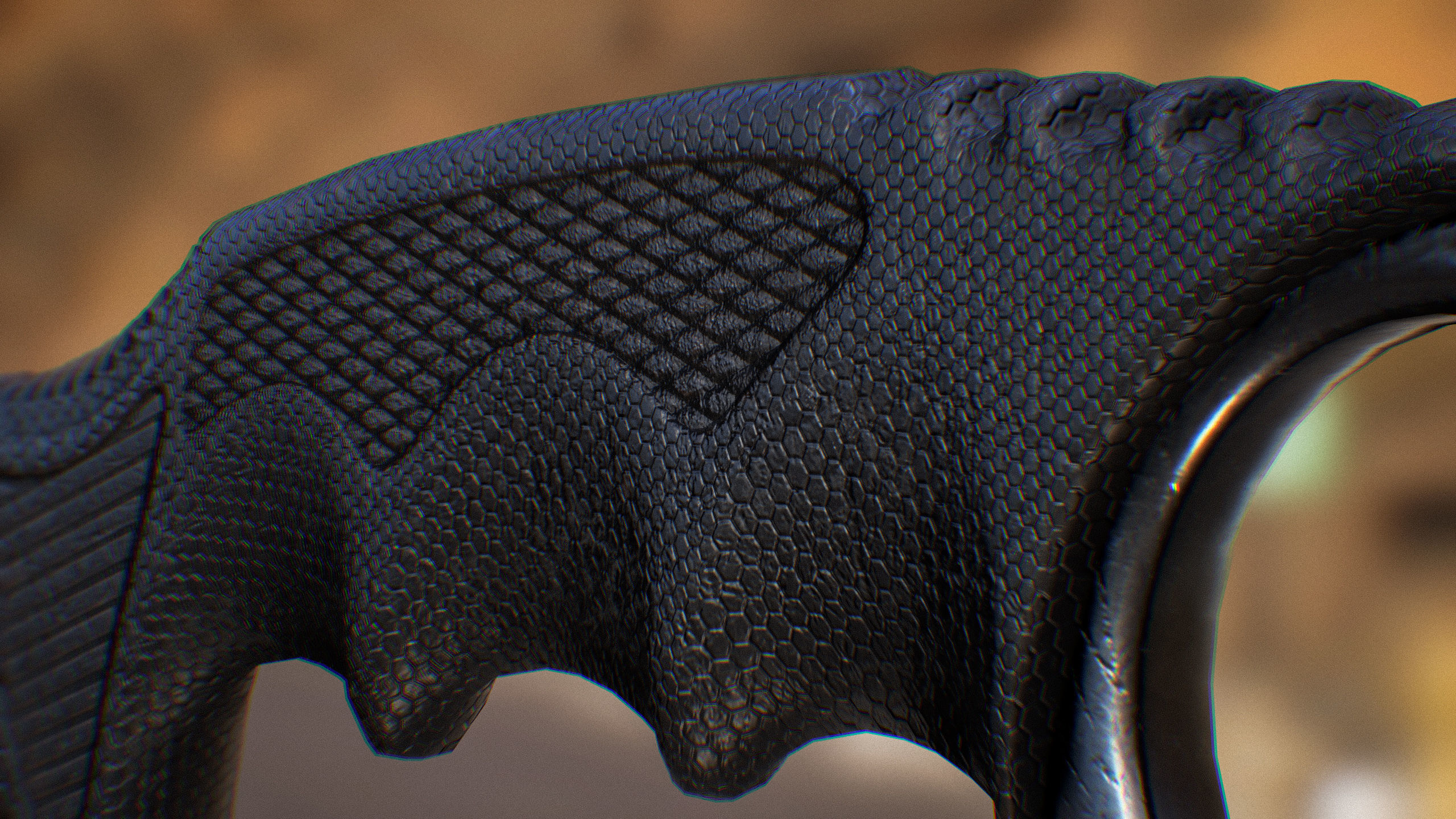 Karambit knife with blade Low-poly 3D model_5