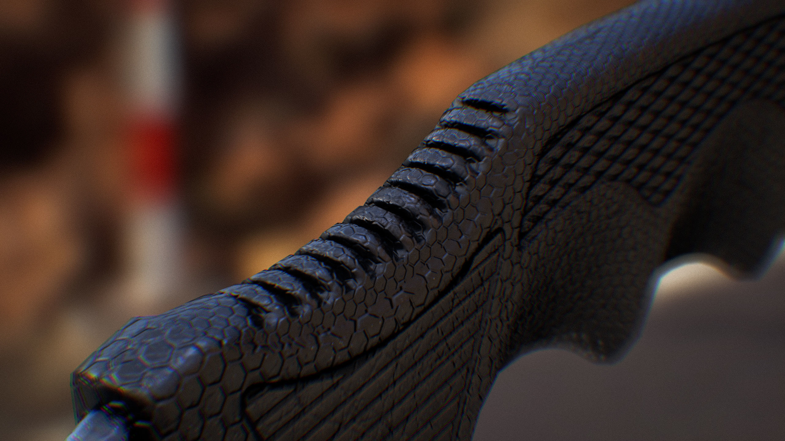 Karambit knife with blade Low-poly 3D model_4