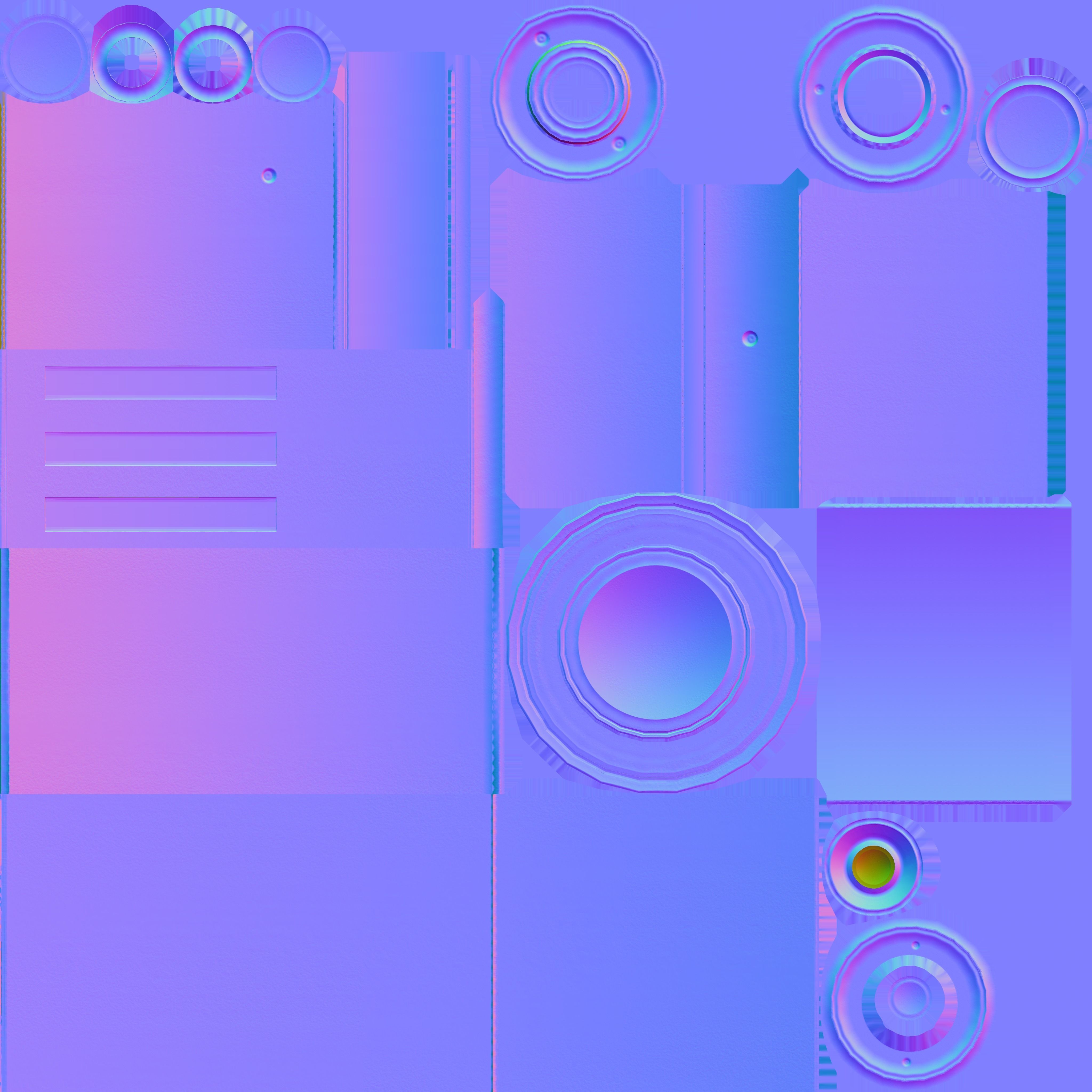 Low-Poly Moss Green Light Column 30 - Street Light Set-9 Low-poly 3D model_104