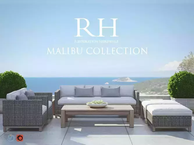 RH MALIBU Collection 3D model