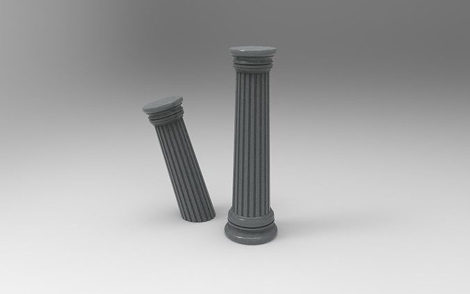 Greek pillar 3D print model