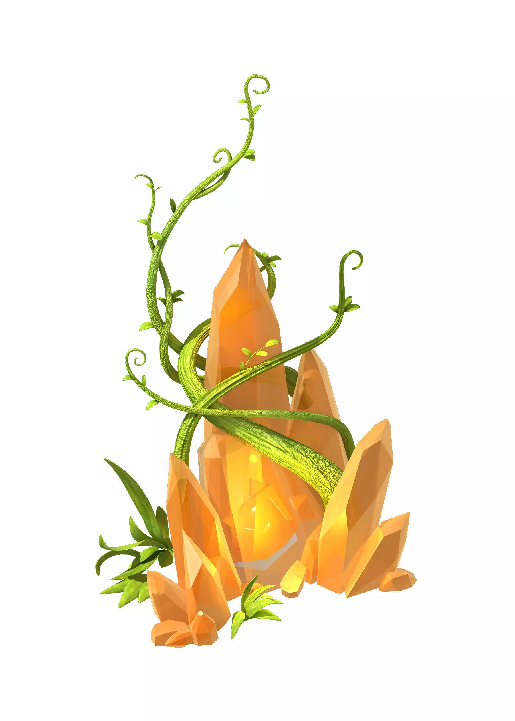 Vampire - Plant Crystal 01 3D model_0