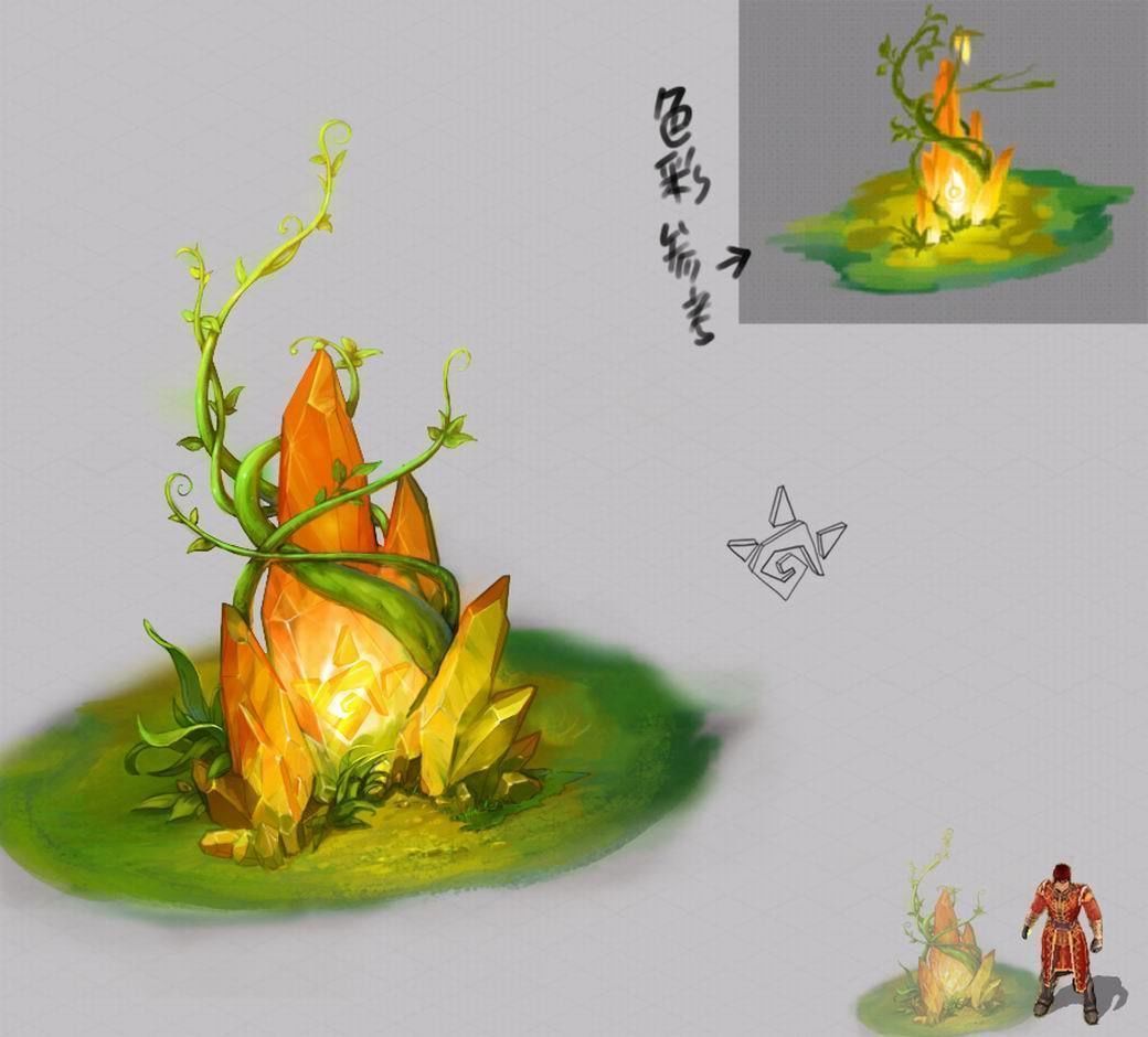 Vampire - Plant Crystal 01 3D model_2