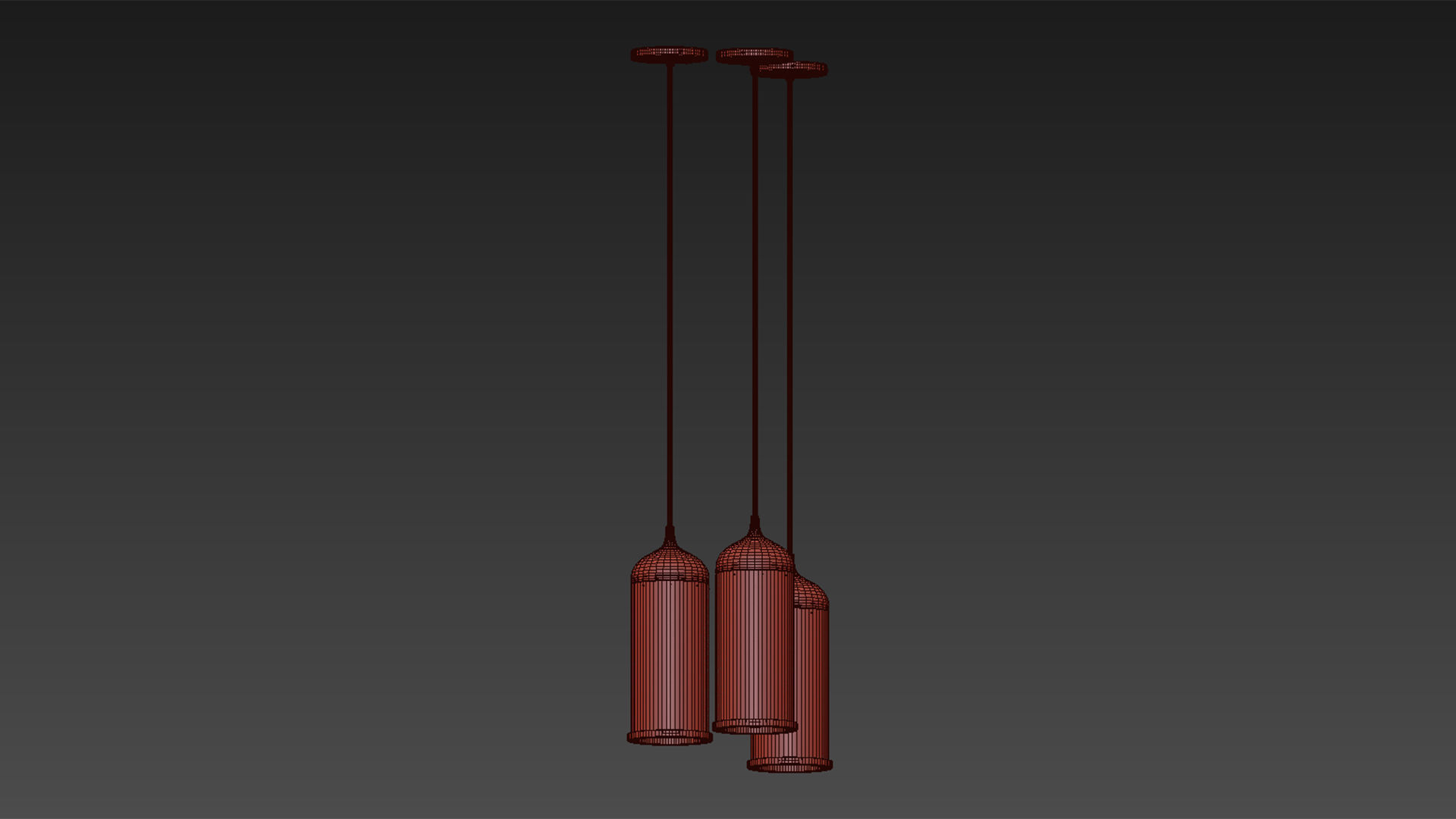 Copper Pendant Lamp by Steven Banken 3D model_2