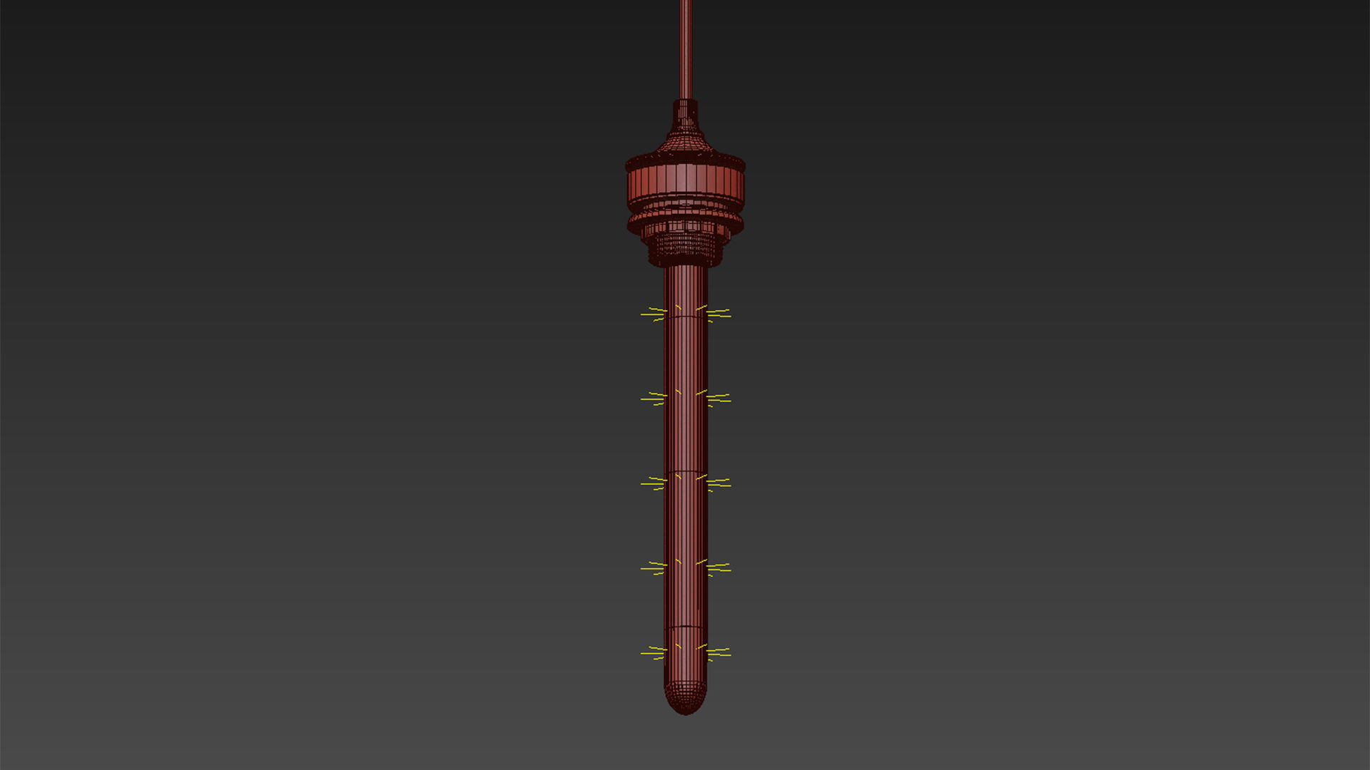 Pod Pendant Lamp Designed by Jeremy Pyles for Niche 5 Colors 3D model_8