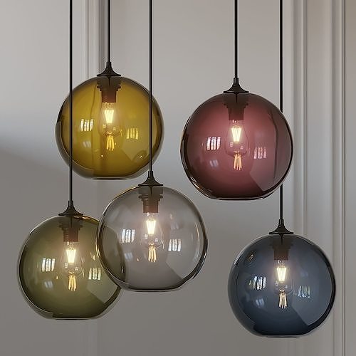 Solitaire Pendant Lamp By Jeremy Pyles for Niche 3D model