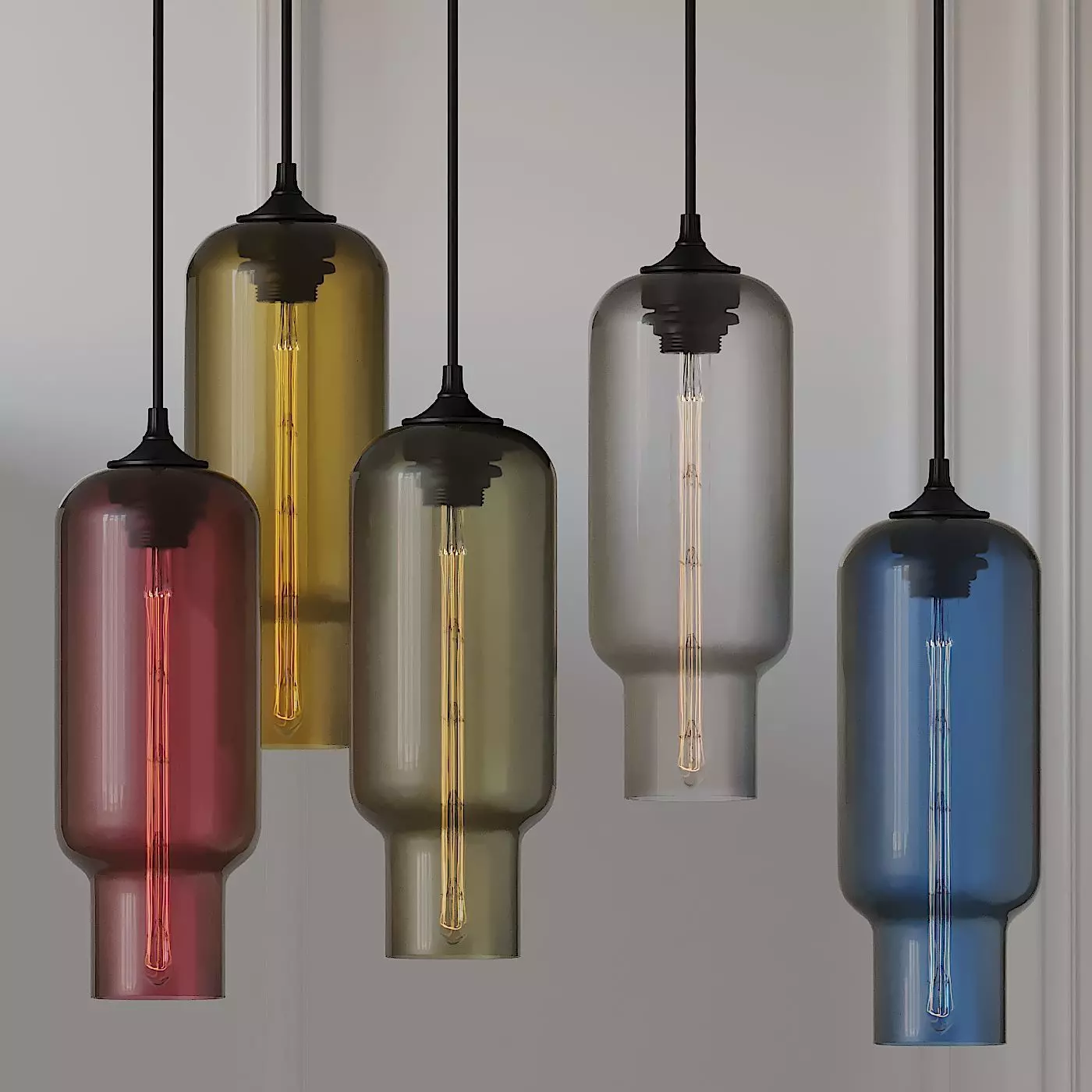 Pharos Pendant lamps By Jeremy Pyles for Niche 3D model_0