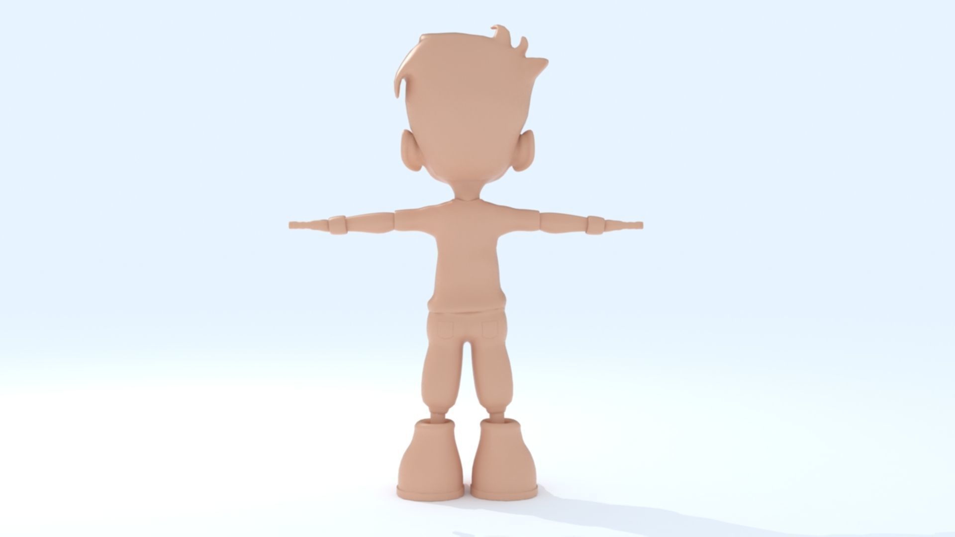 3D Cartoon Boy 3D print model_13