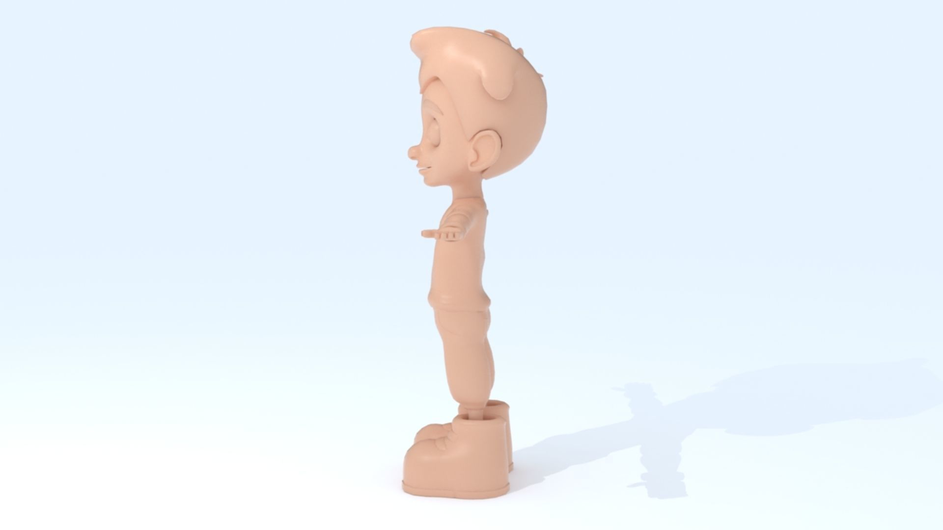 3D Cartoon Boy 3D print model_12