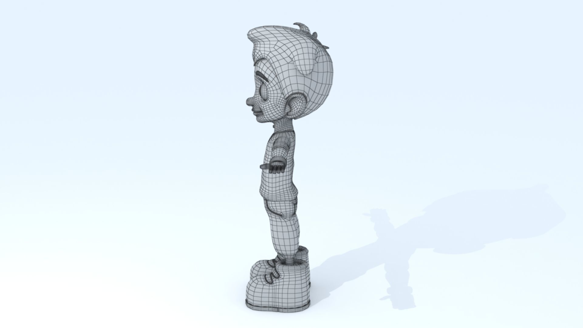 3D Cartoon Boy 3D print model_8