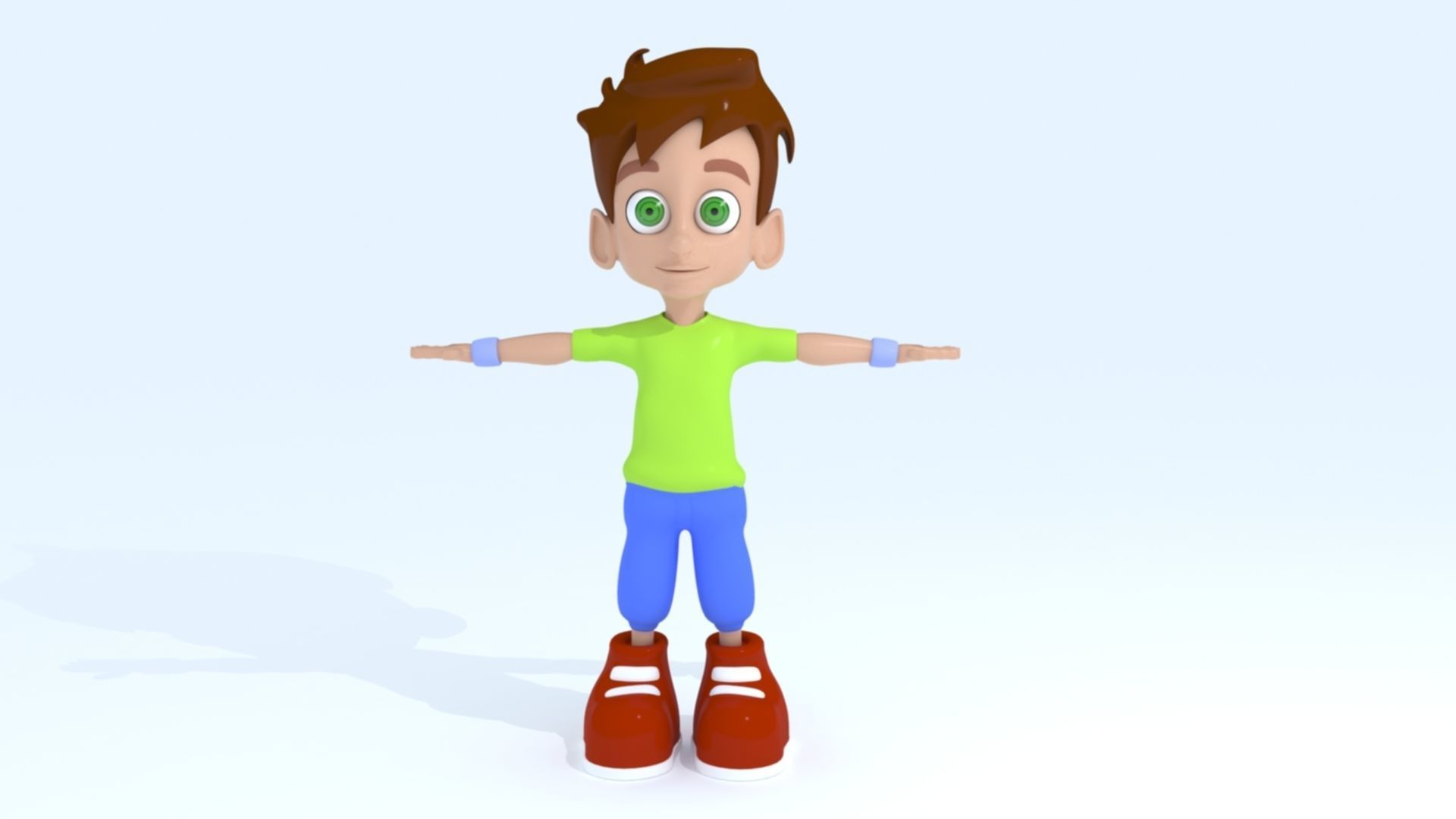 3D Cartoon Boy 3D print model_3