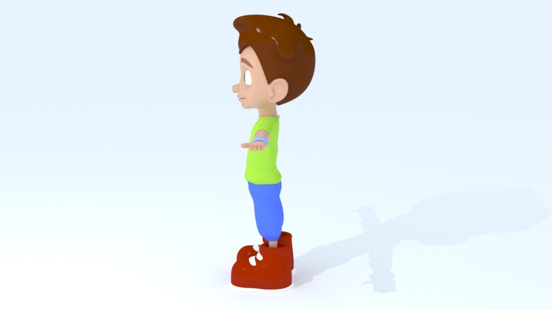 3D Cartoon Boy 3D print model_4
