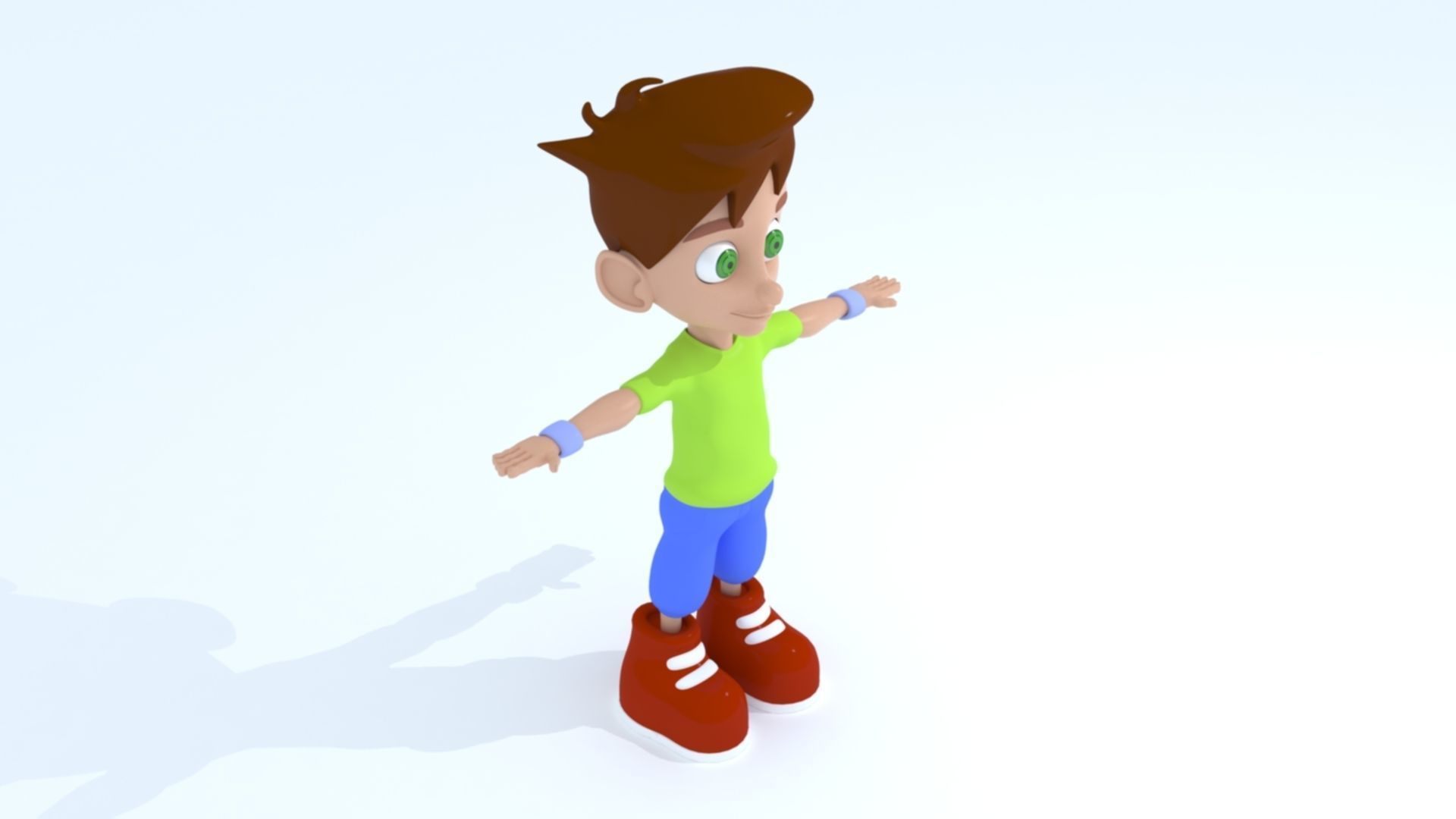 3D Cartoon Boy 3D print model_2