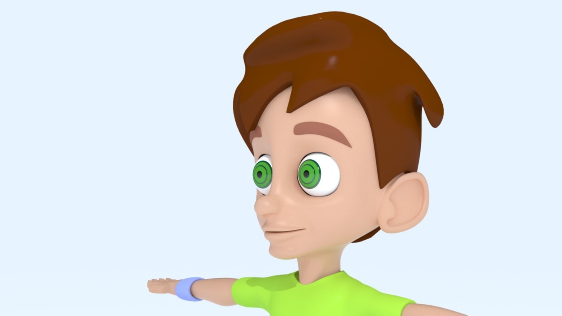 3D Cartoon Boy 3D print model_1