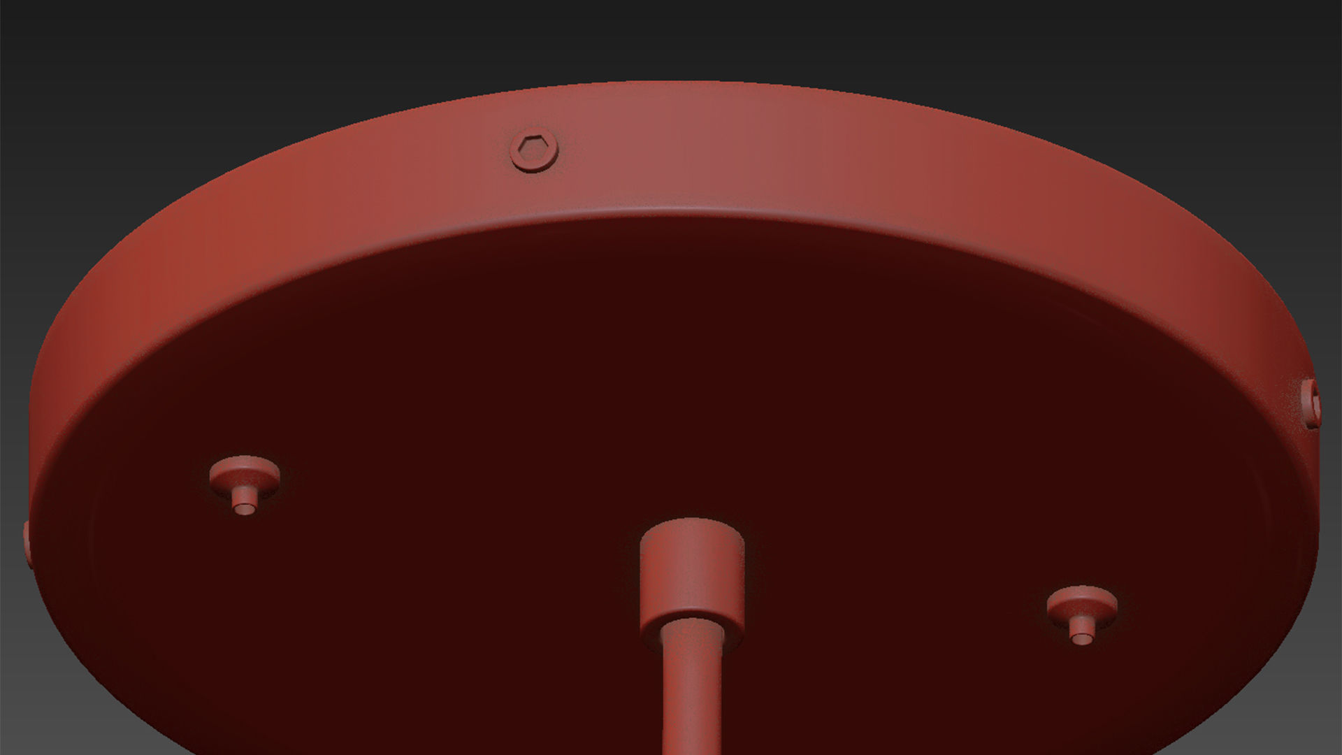 Moai 1-light Single Bell Pendant Lamp 3D model_4