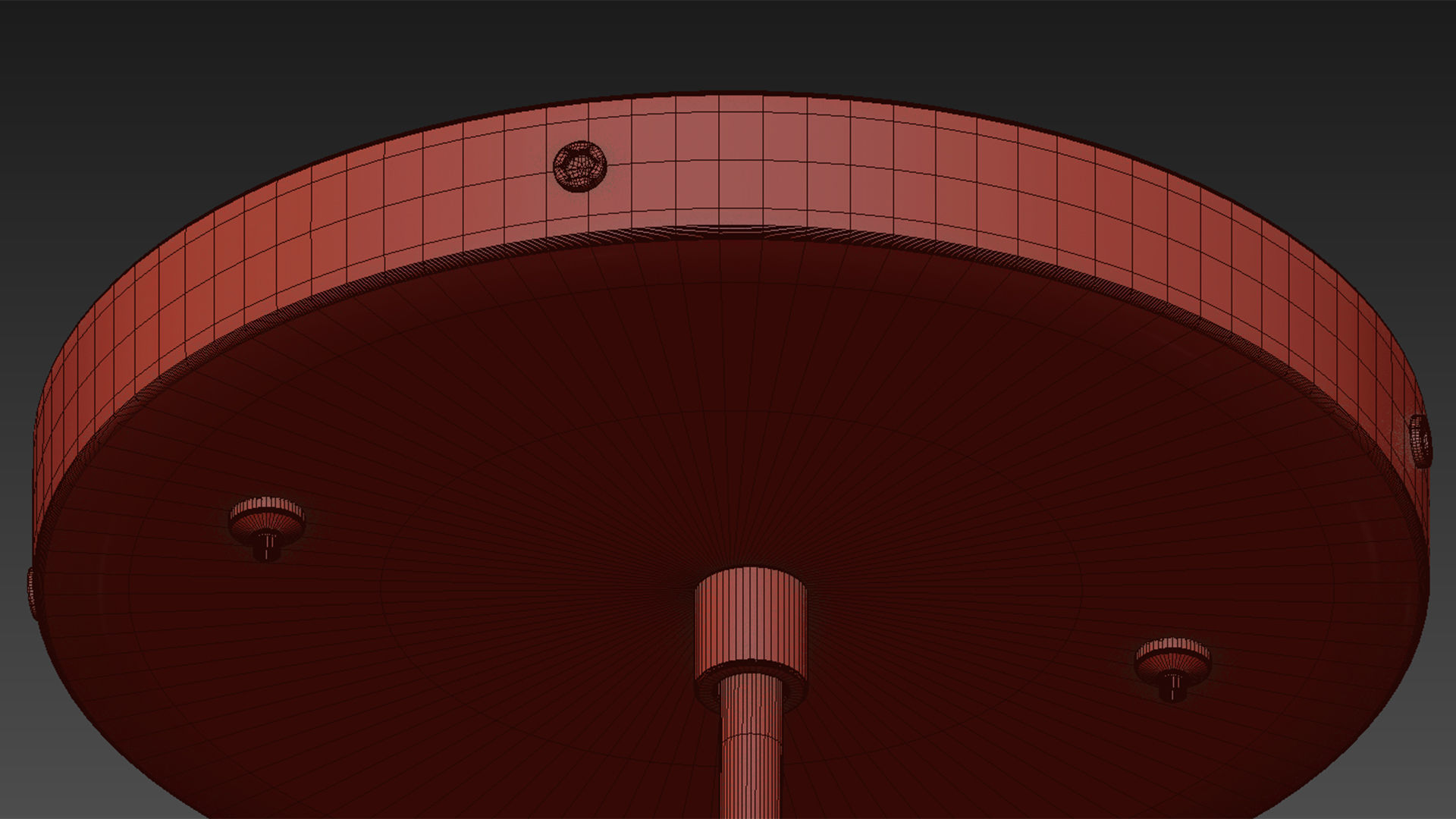 Moai 1-light Single Bell Pendant Lamp 3D model_6