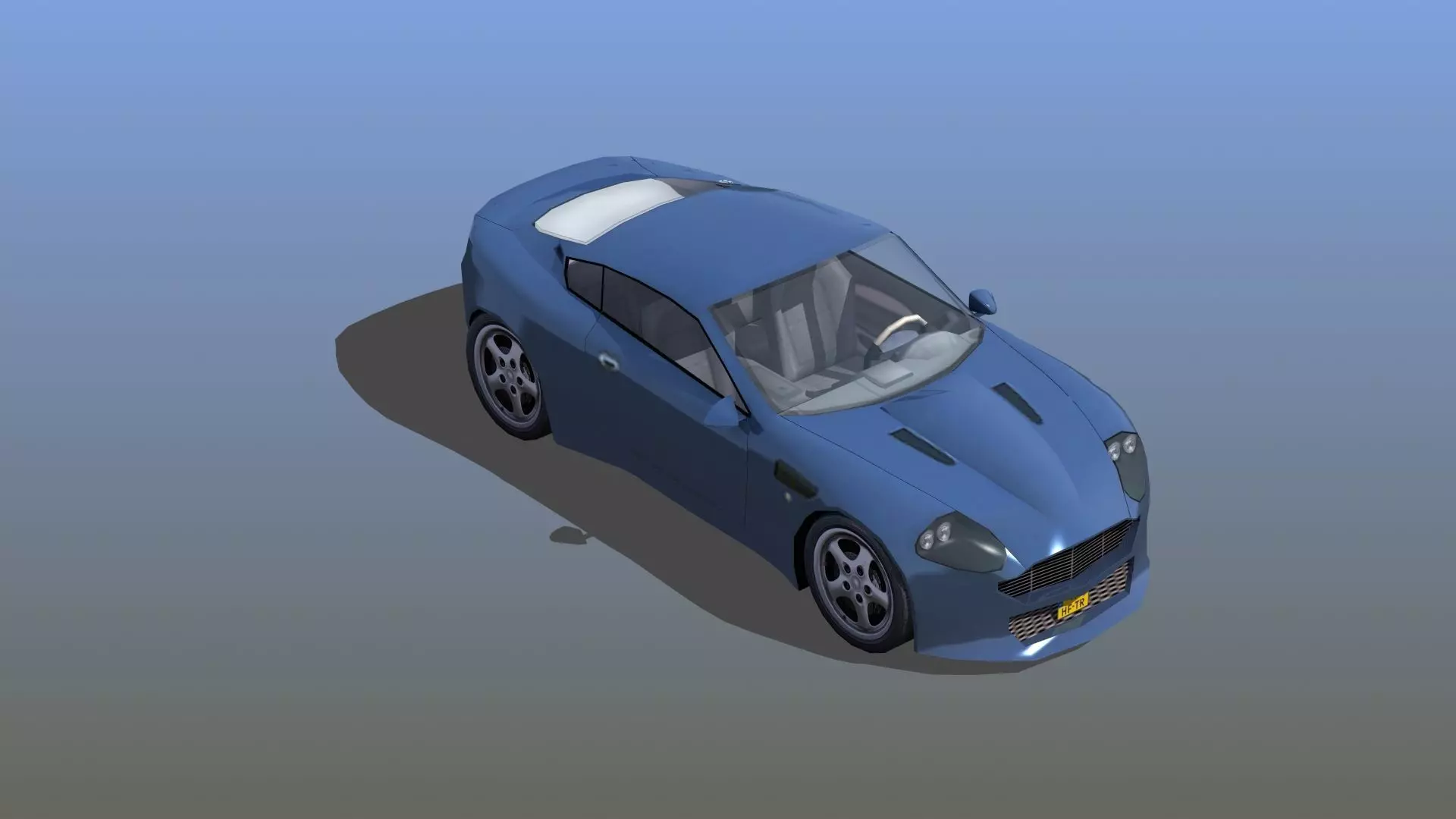 Sports Coupe Low-poly 3D model