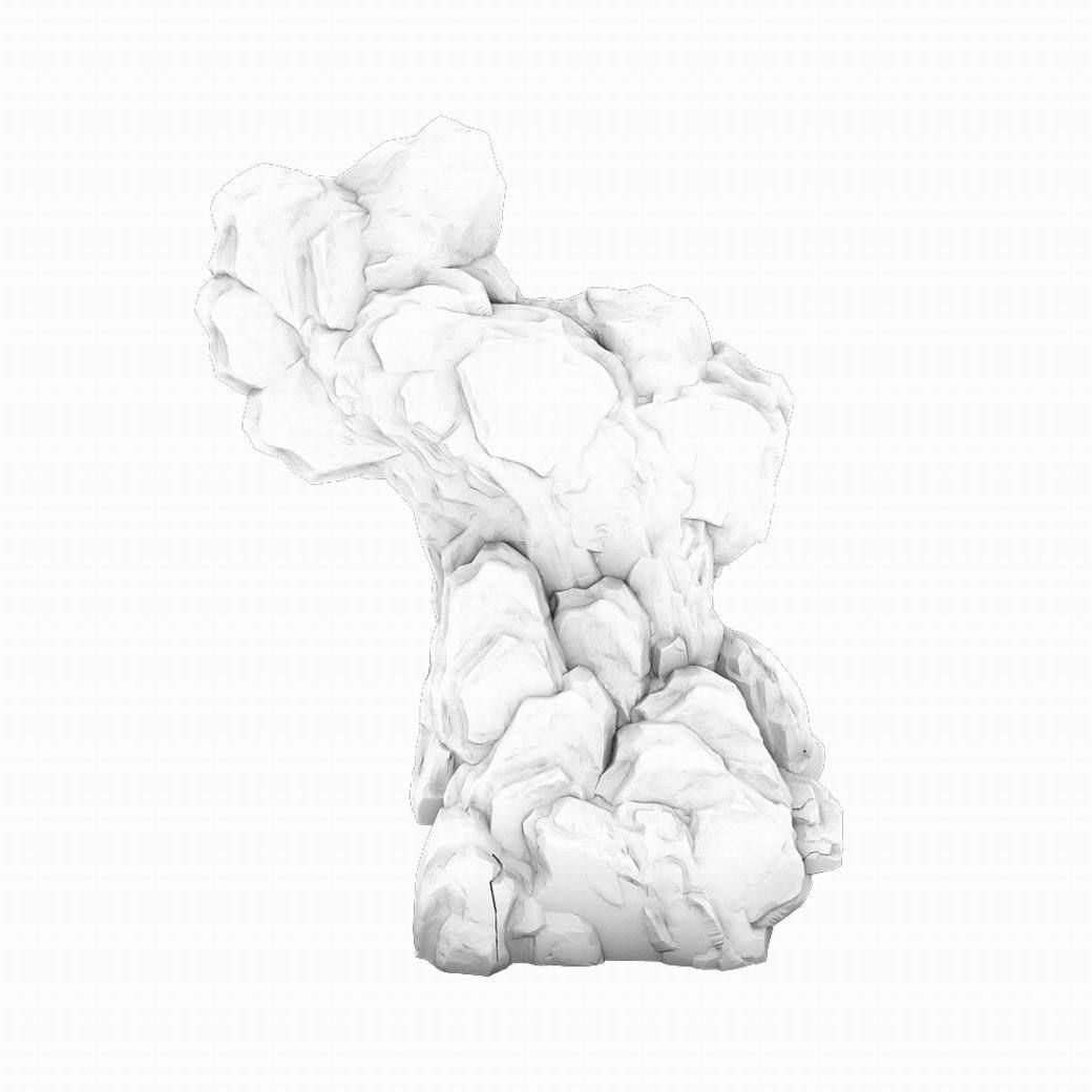 Realistic mountain shape - stone 01 3D model_2