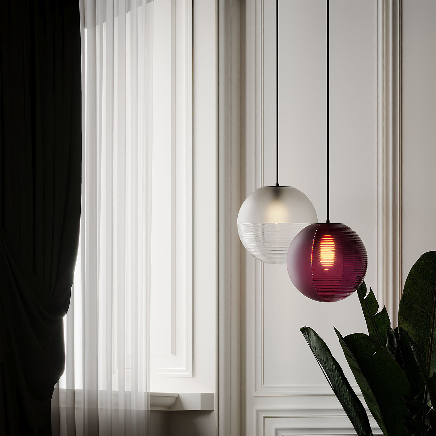 Stellar Pendant Lamp Series by Sebastian Herkner 3D model_3