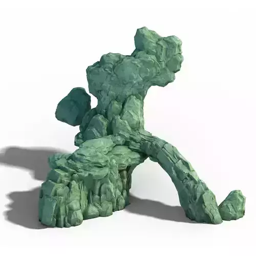 Realistic mountain shape - stone 02