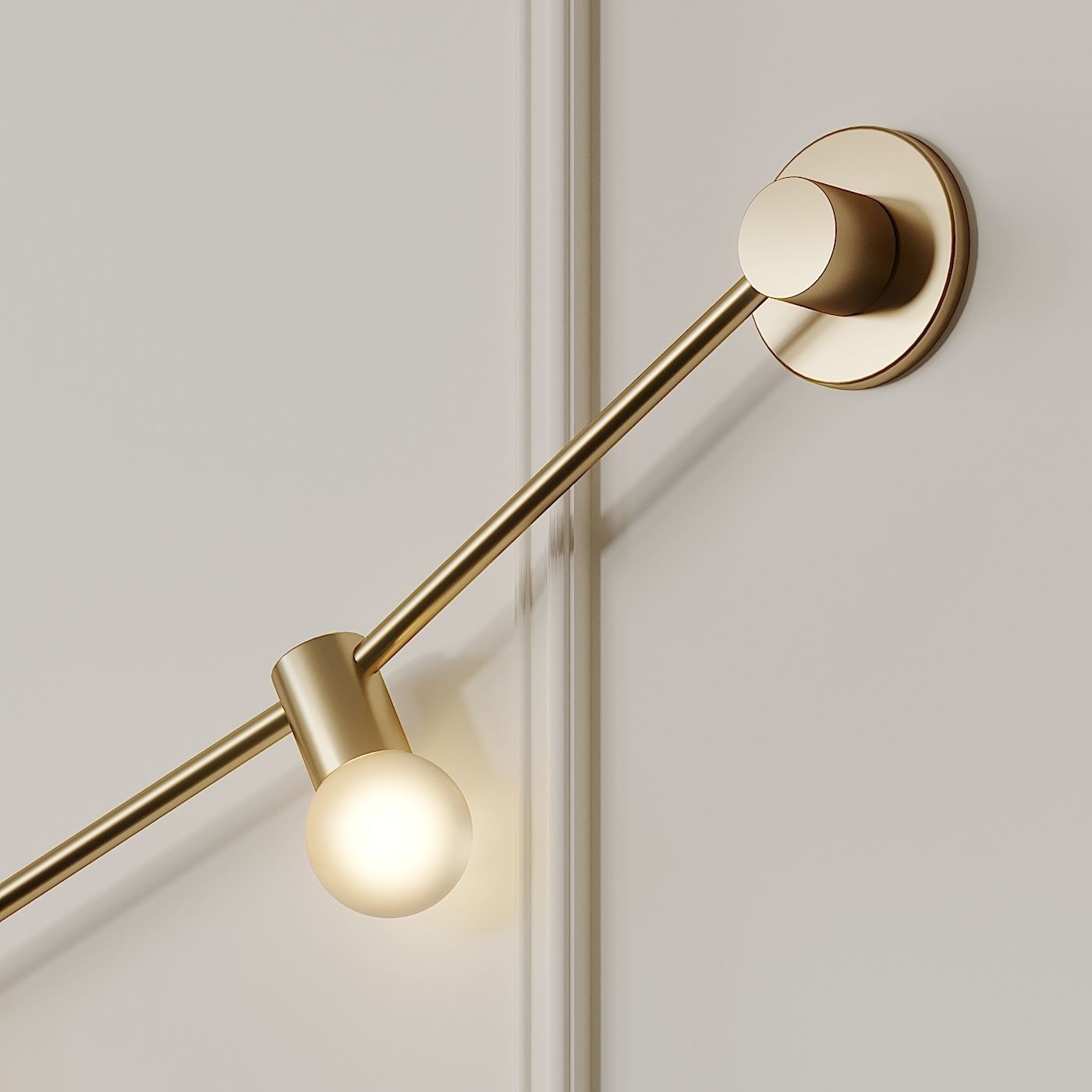 Garland of July 14th XS Gold Wall Sconce by CVL Luminaires 3D model_1