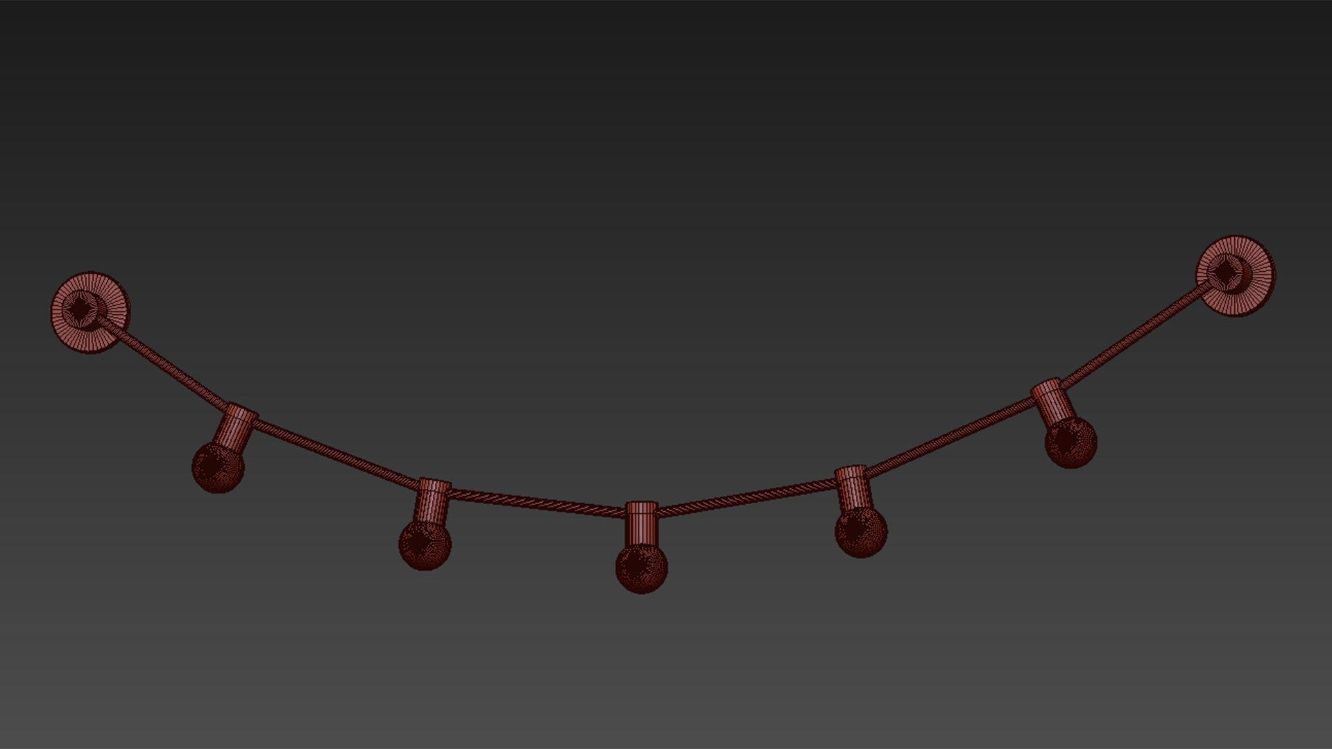 Garland of July 14th XS Gold Wall Sconce by CVL Luminaires 3D model_6