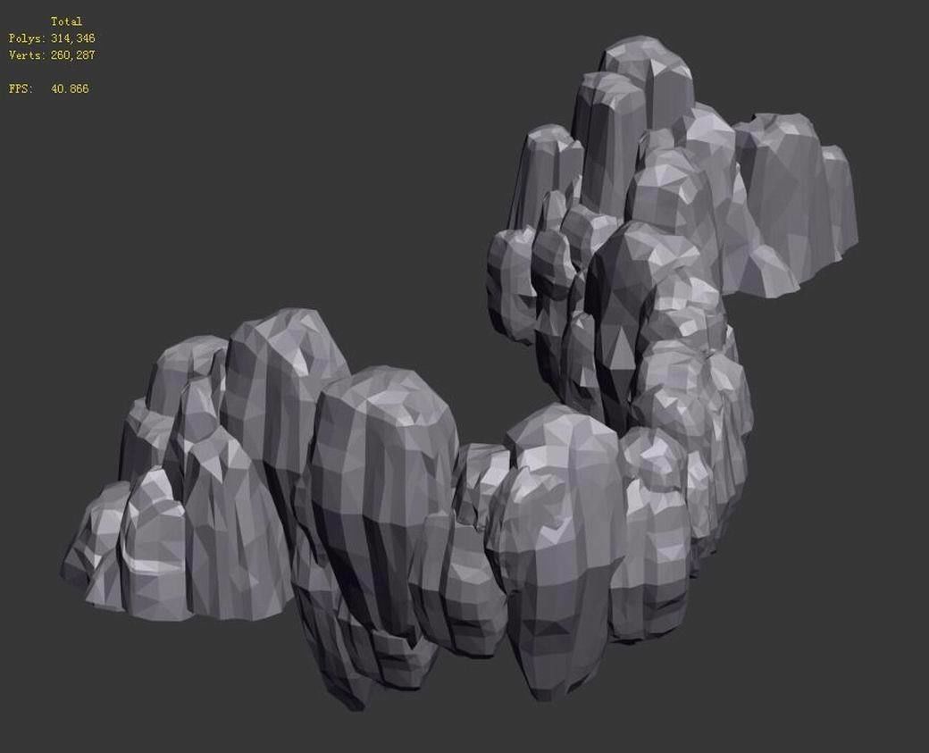 Rock 045 3D model_2