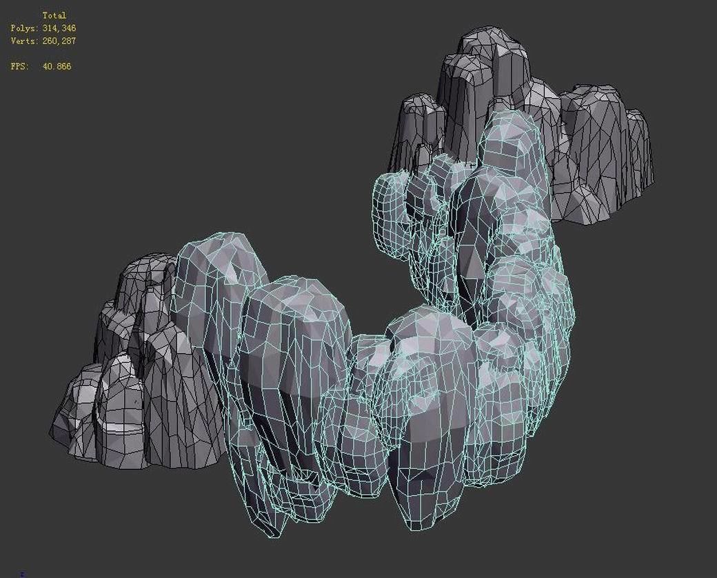 Rock 045 3D model_3