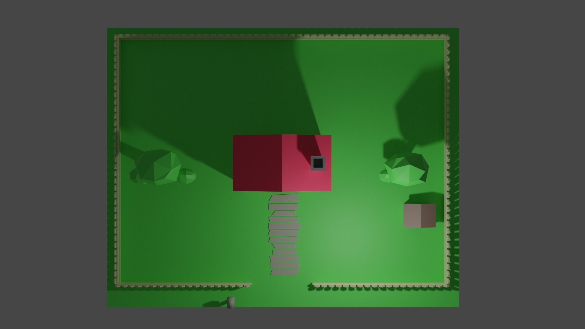 Isometric Home Low-poly 3D model_6