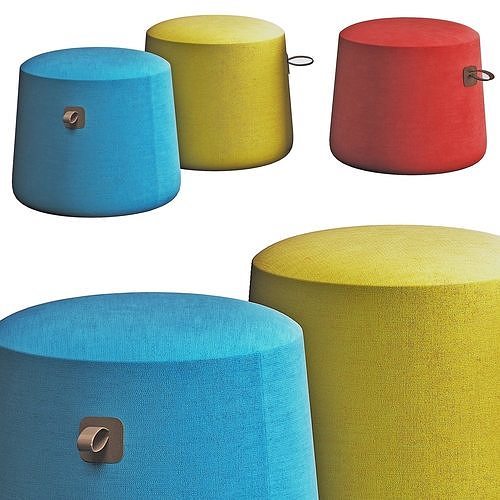Carry Pouf by JAMNI 3D model