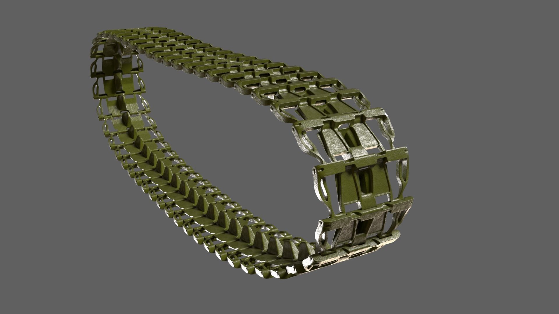 Panzer III track 3D model_6