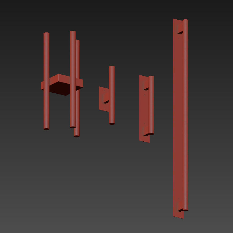 Wall Scones by KAIA 3D model_8