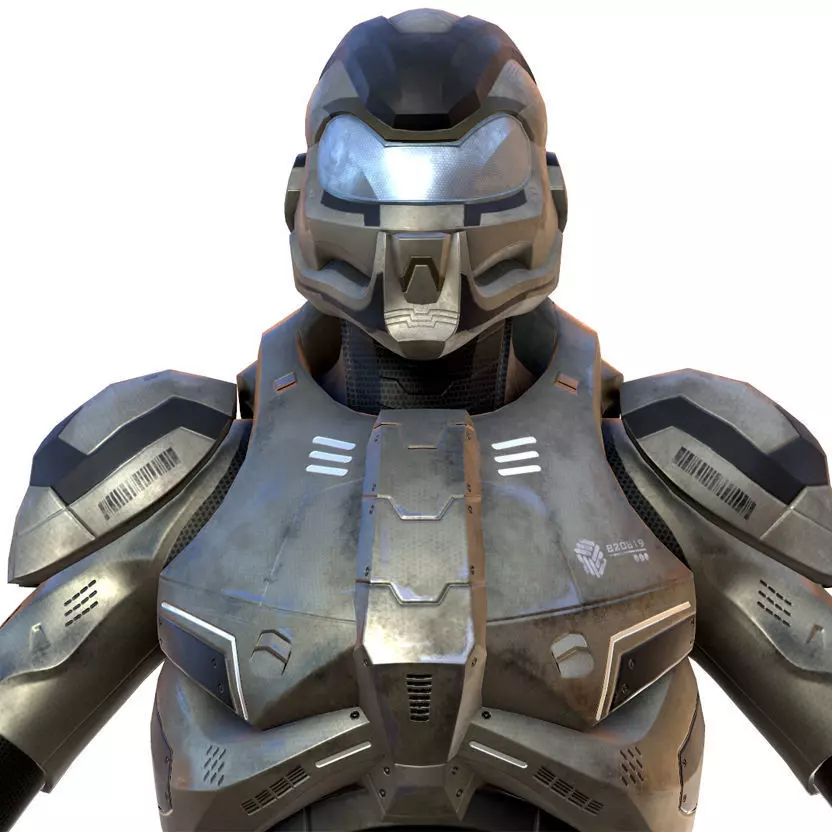 Soldier of the future 3D model_0