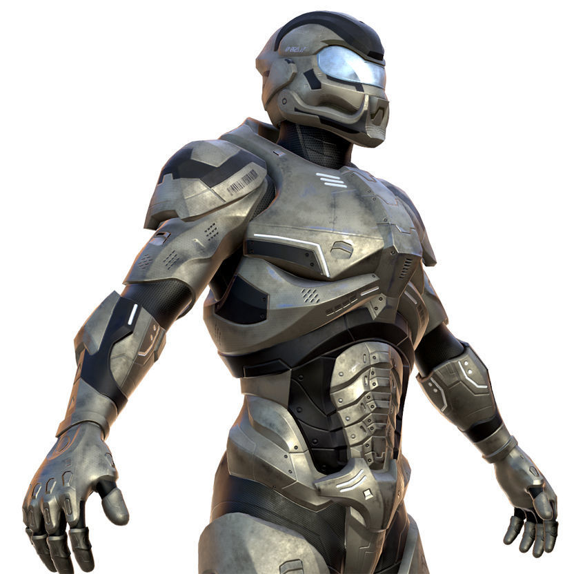 Soldier of the future 3D model_4