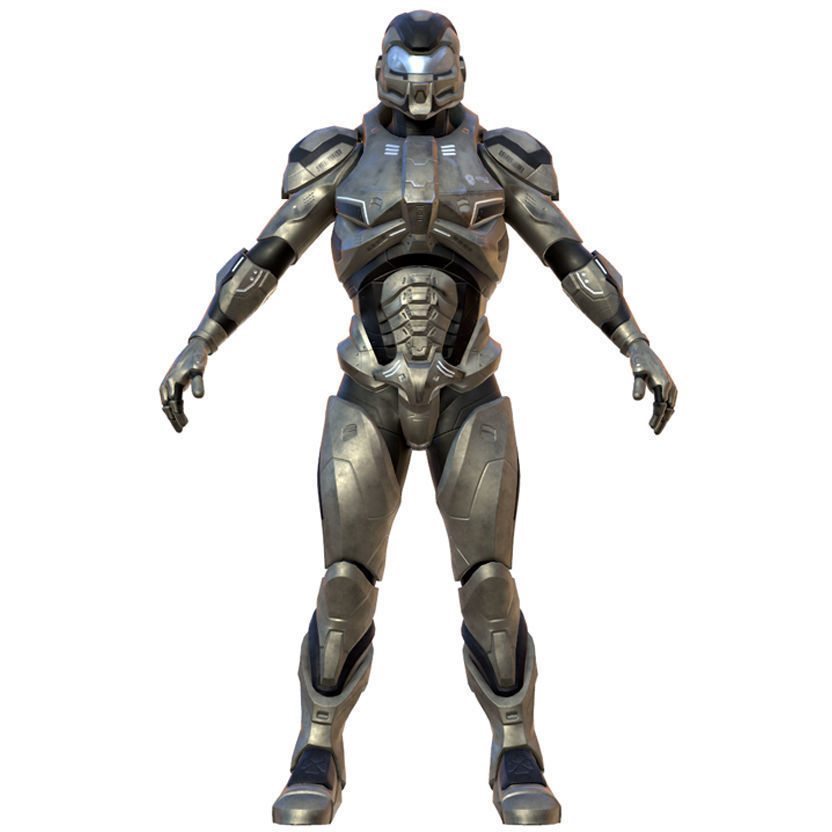 Soldier of the future 3D model_2