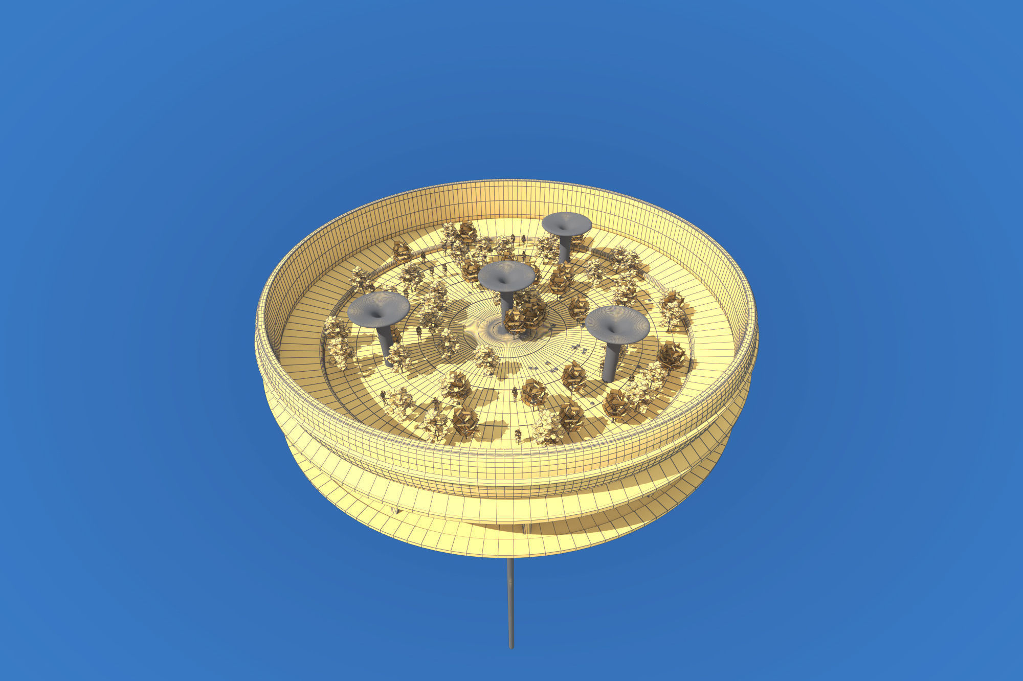 Futuristic Architecture Skyscraper 09 3D model_9