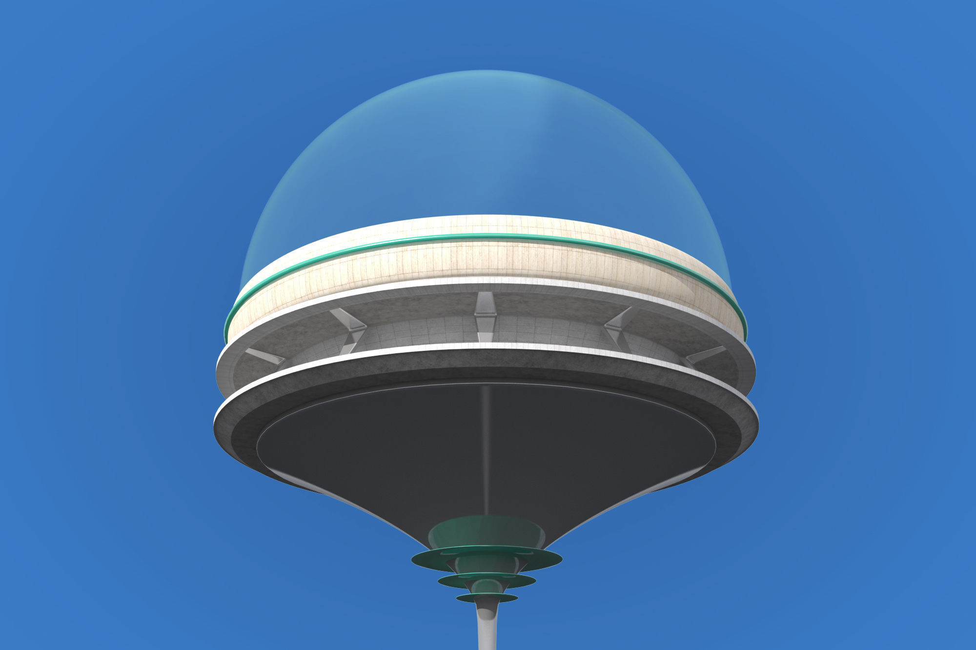 Futuristic Architecture Skyscraper 09 3D model_3