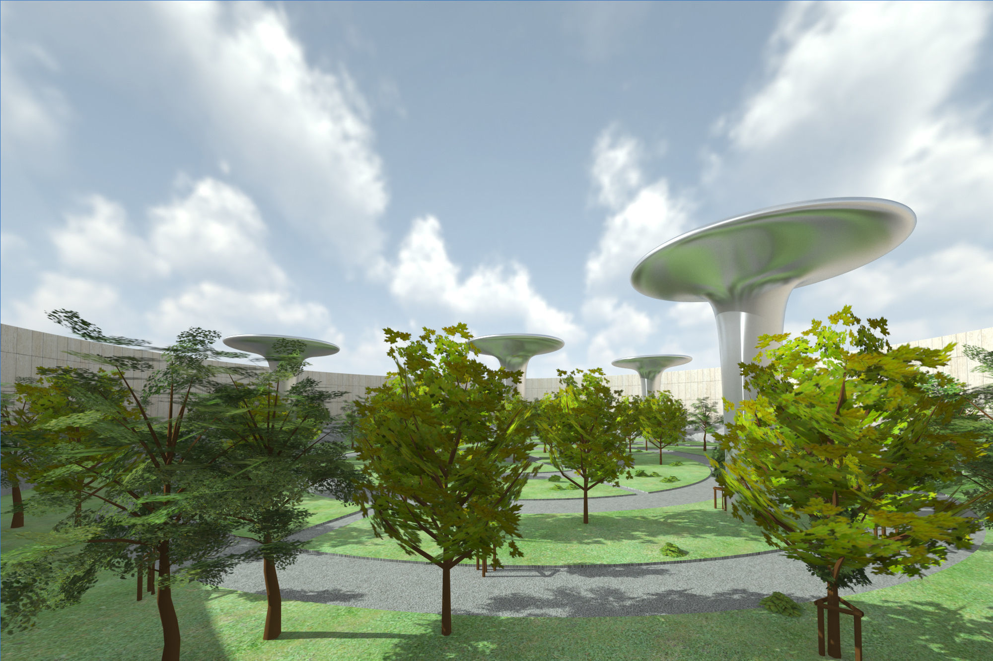 Futuristic Architecture Skyscraper 09 3D model_6