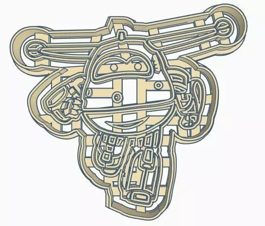 Jett from Super Wings Cookie Cutter 3D print model_0