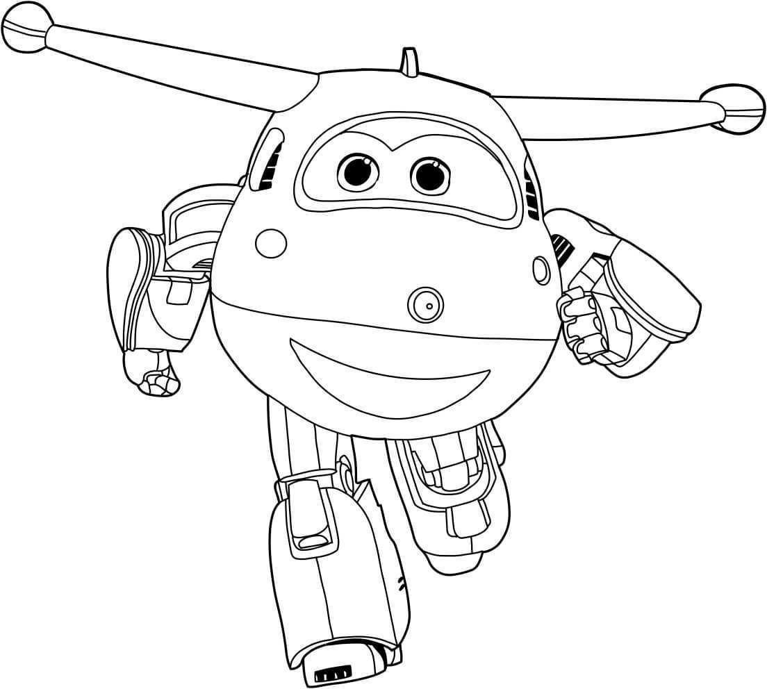 Jett from Super Wings Cookie Cutter 3D print model_1