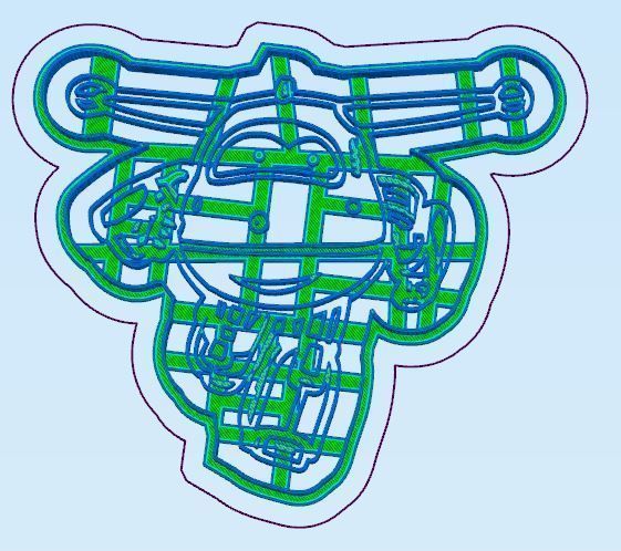 Jett from Super Wings Cookie Cutter 3D print model_2