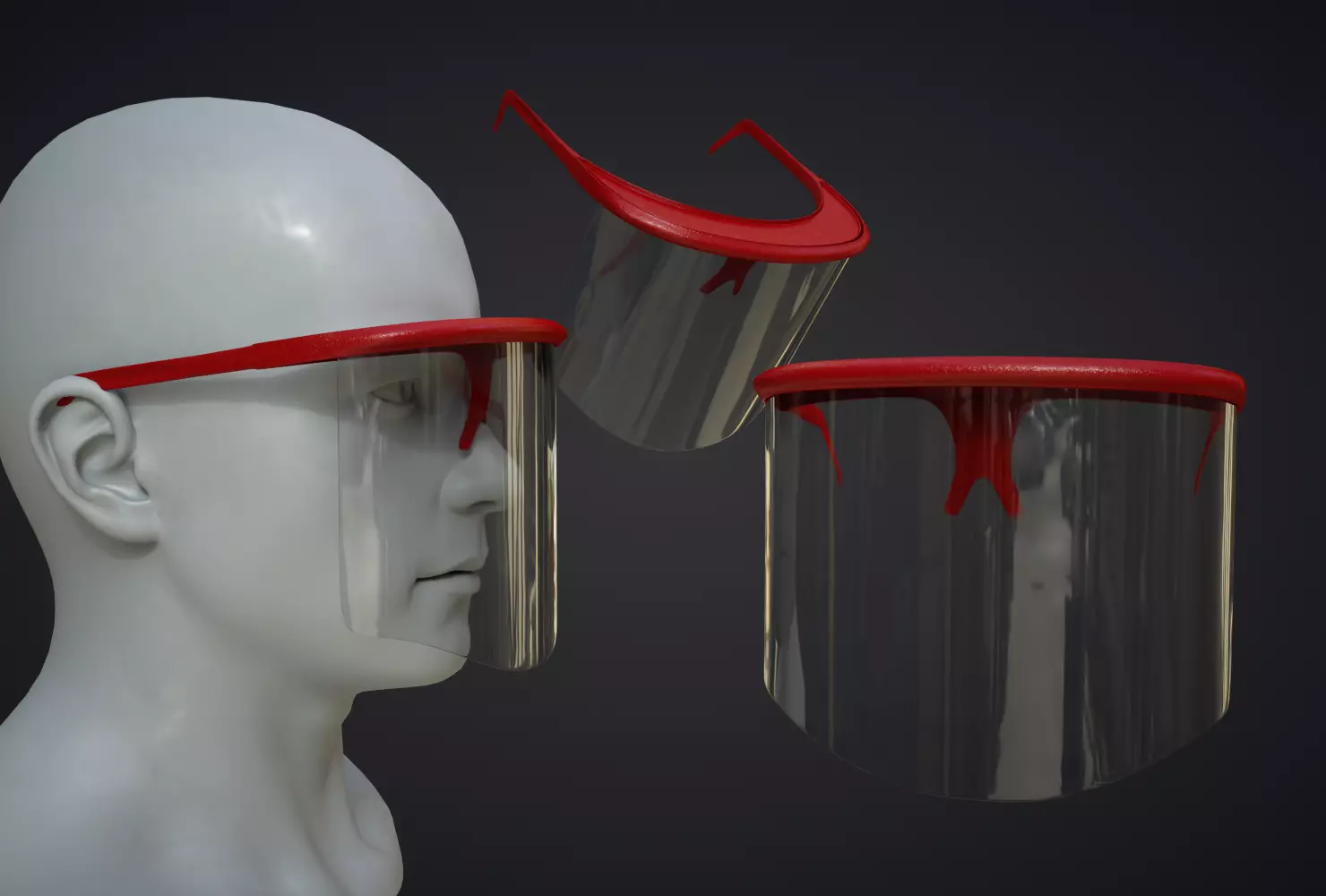 Helmet 3D  Low-poly 3D model_0