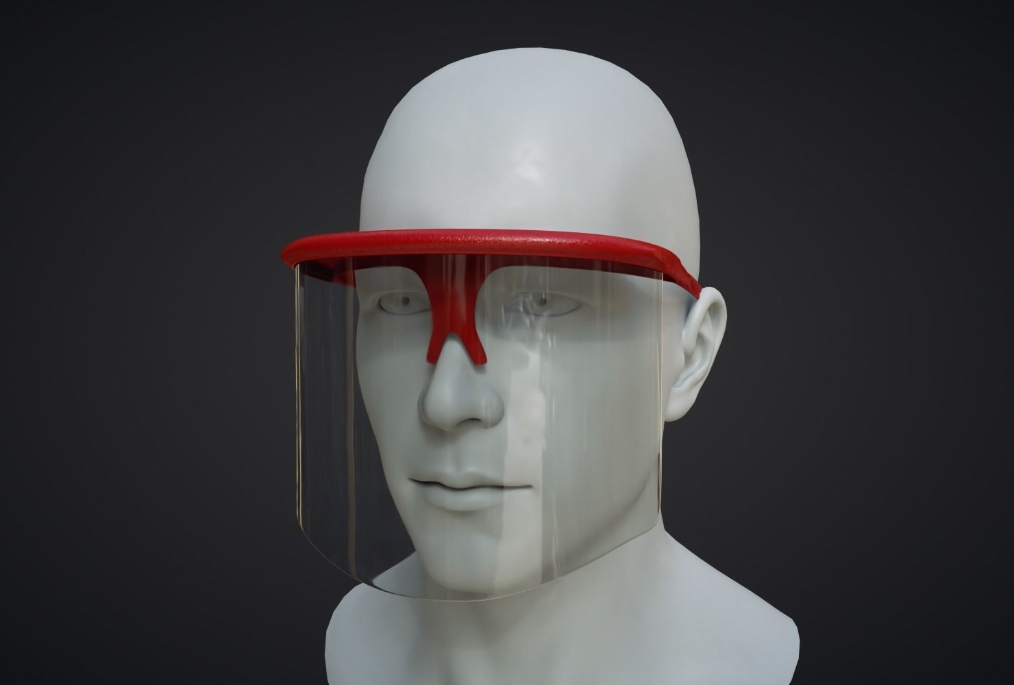 Helmet 3D  Low-poly 3D model_2