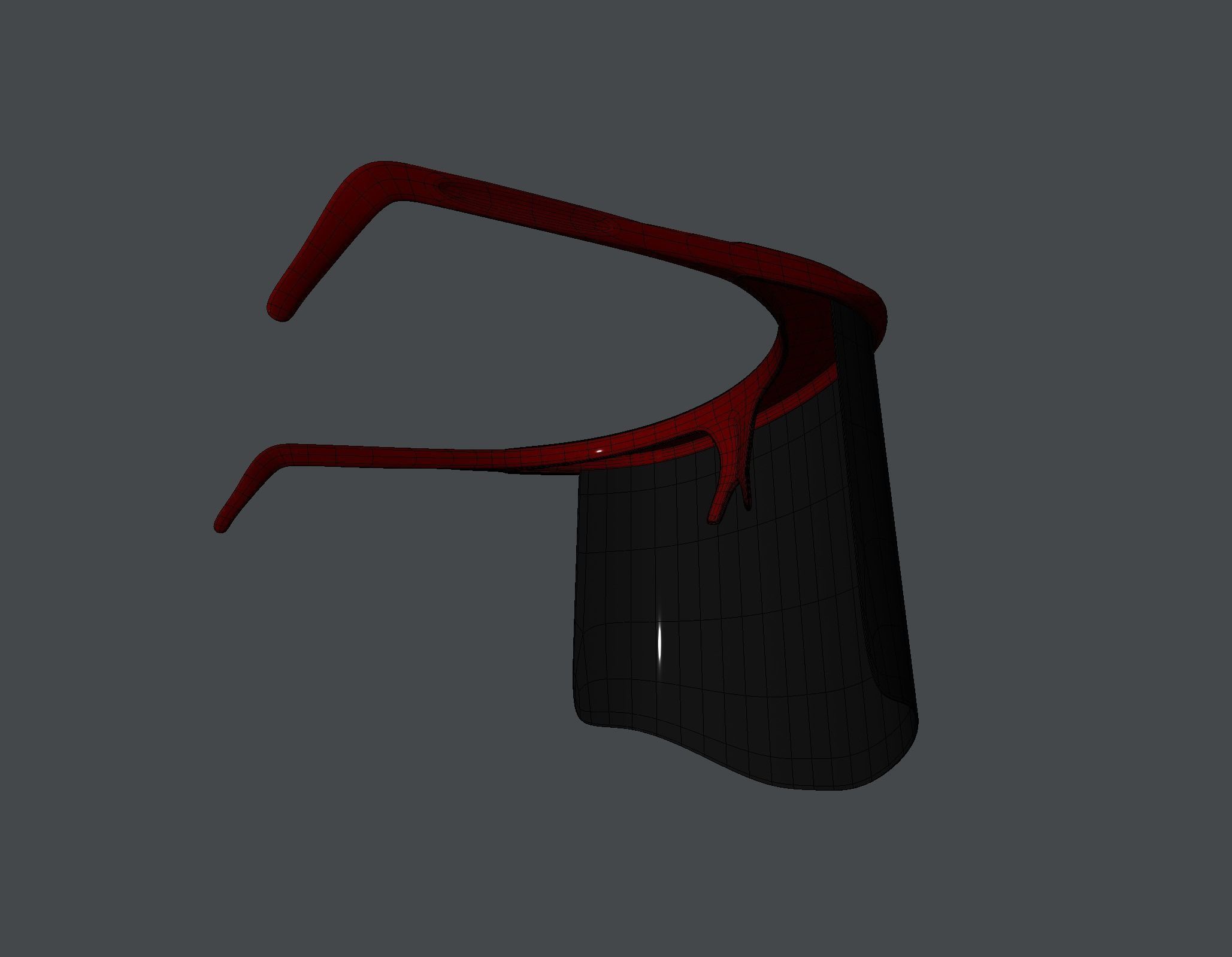 Helmet 3D  Low-poly 3D model_3